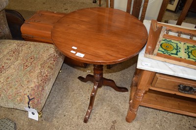 Lot 435 - MAHOGANY TRIPOD BASED WINE TABLE WITH CIRCULAR...