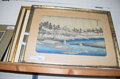 Lot 471 - GROUP OF THREE JAPANESE WOOD BLOCK PRINTS