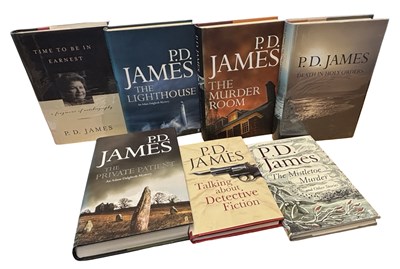 Lot 169 - P D JAMES FIRSTS: 7 Titles: TIME TO BE IN...