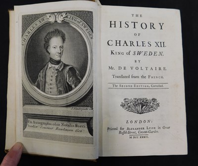 Lot 258 - FRANCOIS MARIE AROUET VOLTAIRE: THE HISTORY OF...