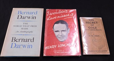 Lot 300 - BERNARD DARWIN: THE WORLD THAT FRED MADE, AN...