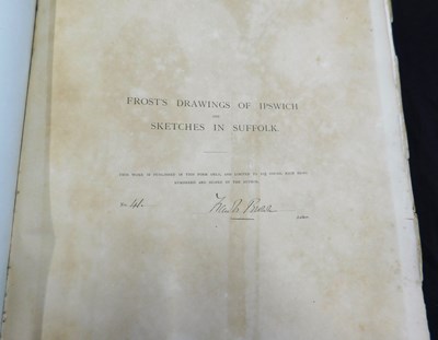 Lot 343 - FRANK BROWN: FROST'S DRAWINGS OF IPSWICH AND...