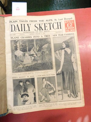Lot 384 - DAILY SKETCH: 1930, January to February...