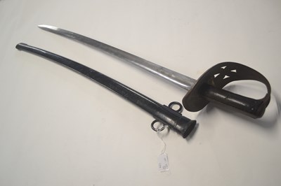 Lot 489 - Victorian 1890 pattern cavalry sword with 87cm...