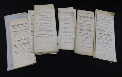 Lot 389 - Packet: circa 30 Norfolk sale particulars,...