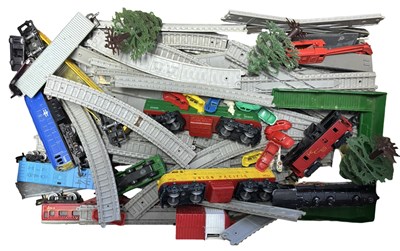 Lot 62 - A Lone Star 000 gauge train set and scenery.