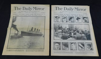 Lot 320 - TITANIC DISASTER, 6 original consecutive...