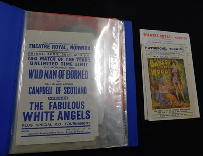 Lot 409 - Modern album assorted theatre...
