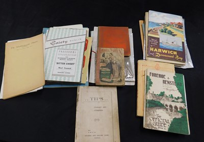 Lot 417 - Box: assorted ephemera including Norfolk interest