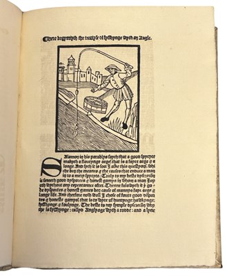 Lot 78 - DAME JULIANA BERNERS: A TREATYSE OF FYSSHYNGE...