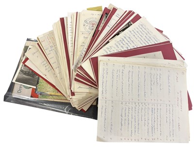 Lot 852 - A fascinating collection of manuscript,...