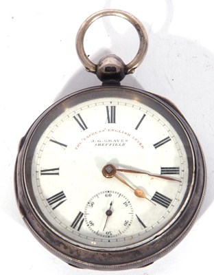 Lot 239 - Gents J G Graves of Sheffield silver pocket...