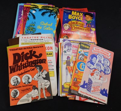 Lot 469 - Box: 100+ Norwich theatre programmes and flyers