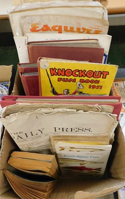 Lot 472 - Two boxes: ephemera