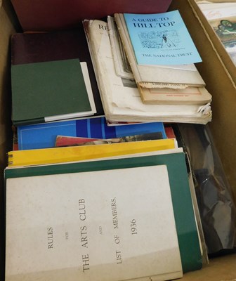 Lot 476 - Two boxes: ephemera