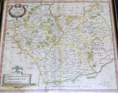 Lot 481 - ROBERT MORDEN: 2 engraved hand coloured maps...