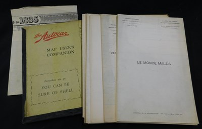 Lot 502 - Box: assorted folding and other maps + THE...