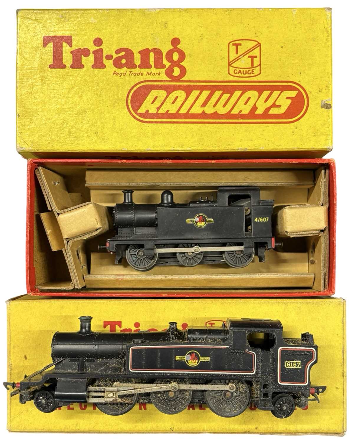 Lot 57 - A pair of boxed Triang TT gauge locomotives,...