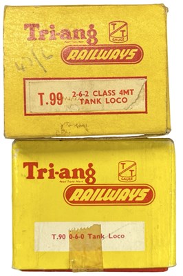 Lot 57 - A pair of boxed Triang TT gauge locomotives,...