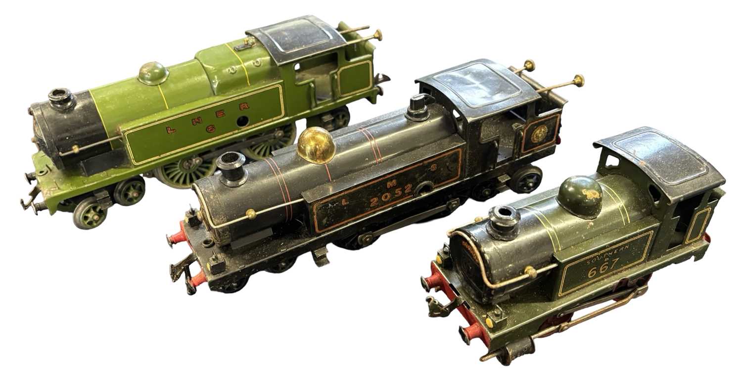 Lot 4 - Three Hornby 0 gauge locomotives, to include:...