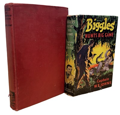 Lot 364 - CAPT. W E JOHNS: 2 Titles: BIGGLES HUNTS BIG...