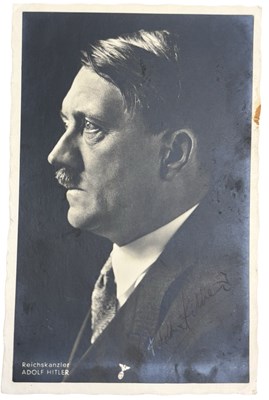 Lot 1129 - Black and white postcard photograph depicting...