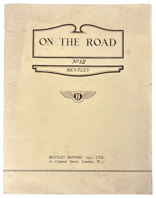 Lot 972 - BENTLEY Catalogue. On the Road No. 12 Bentley...