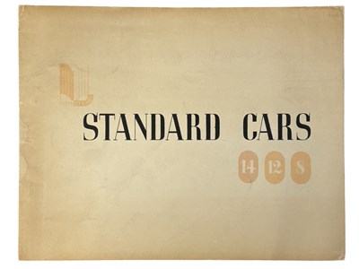 Lot 133 - Standard Cars Brochure. The Standard Motor...