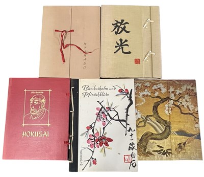 Lot 706 - JAPAN. Five volumes, nicely bound. Including;...