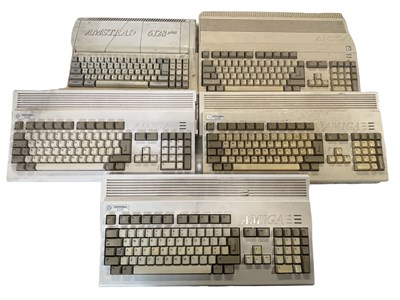 Lot 469 - Five vintage computer keyboard machines, to...