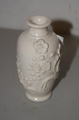 Lot 81 - A Chinese pottery vase with blanc de chine...