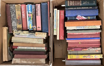 Lot 842 - FOUR BOXES: Mixed vintage children's annuals...