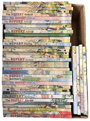 Lot 847 - THREE BOXES: Various Rupert the Bear, Comic...