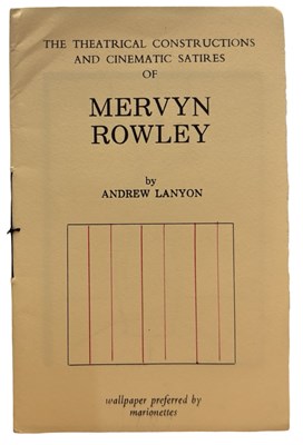 Lot 1099 - ANDREW LANYON: THE THEATRICAL CONSTRUCTIONS...