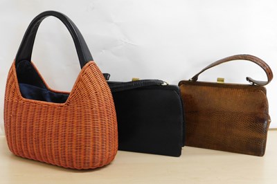 Lot 98 - Three lady's handbags, to include a black...