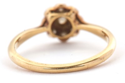 Lot 19 - An 18ct diamond cluster ring, comprised of old...