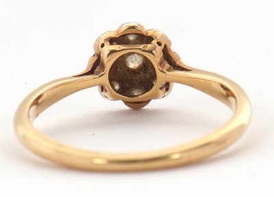 Lot 19 - An 18ct diamond cluster ring, comprised of old...