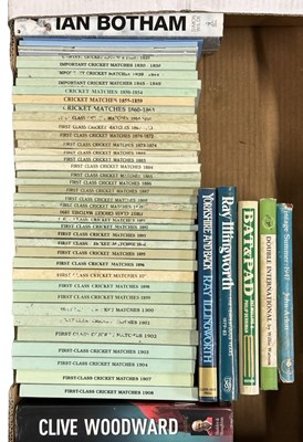 Lot 883 - ONE BOX: Cricket interest, to include...