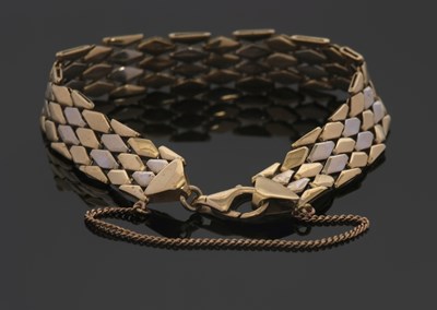 Lot 295 - A fancy link bracelet, comprised with of...
