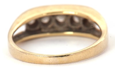 Lot 53 - An 18ct diamond ring, set with five round...