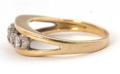 Lot 53 - An 18ct diamond ring, set with five round...