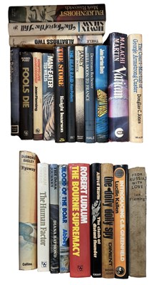 Lot 835 - ONE BOX: Various dustjackets, mostly crime...