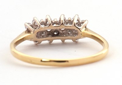 Lot 34 - An 18ct diamond ring, set with single cut...