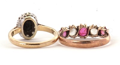 Lot 75 - Two gemset rings: to include a 9ct sapphire...