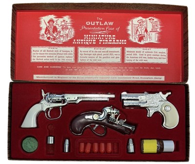 Lot 247 - "The Outlaw Presentation Case of Miniature...