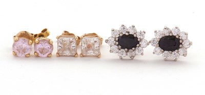 Lot 156A - Three pairs of earrings: to include an...
