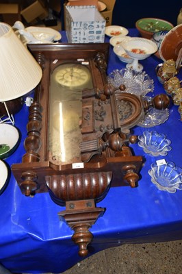 Lot 145 - A late 19th Century Vienna style wall clock...