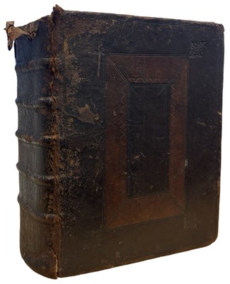 Lot 756 - BIBLE; OLD/NEW TESTAMENT, APOCRYPHA& CONCORDANCE; BARKER 1613