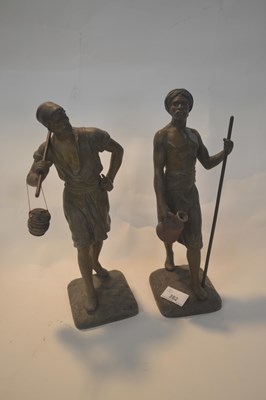 Lot 263 - After Marcel Debut (1865-1933) two Spelter...