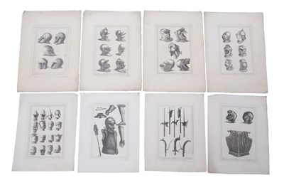 Lot 39 - 8 Engravings of Antique Armour & Weaponry; by...